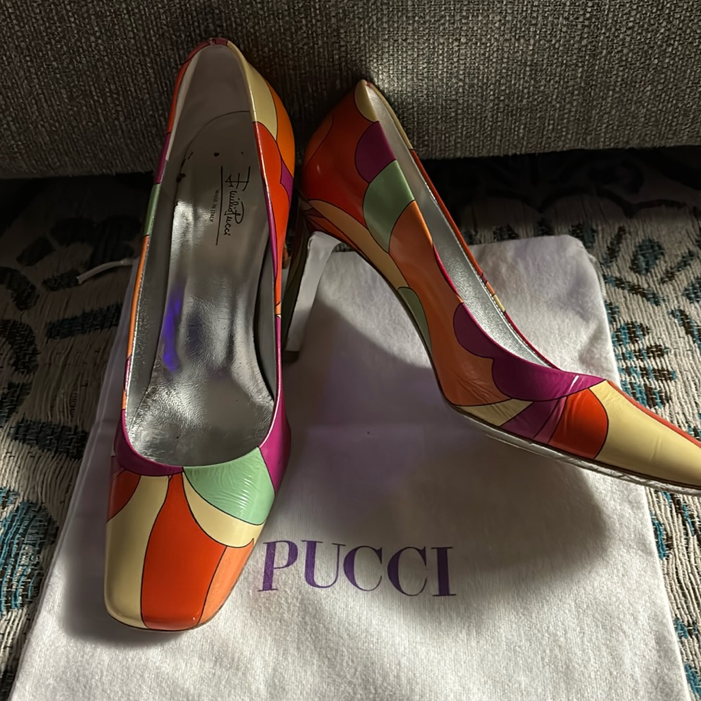 Pucci Multi-Colored Pumps Worn In Good Condition